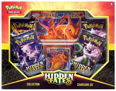 Pokemon Trading Card Game Sun Moon Hidden Fates Charizard-GX Collection Box Pokemon USA - ToyWiz