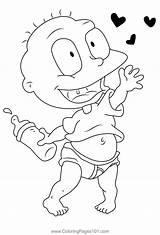Rugrats Tommy Coloring Pages  Vrogueco sketch template