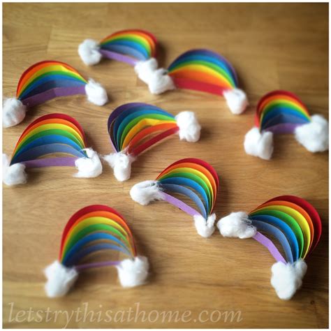 Paper Rainbow Craft | LetsTryThisAtHome