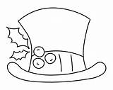 Snowman Hat Coloring Page sketch template