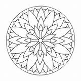 Mandalas Simples Para Colorear sketch template