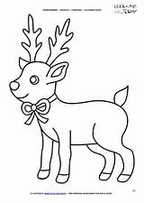 Free Cute Reindeer Coloring Page  Christmas 23 sketch template