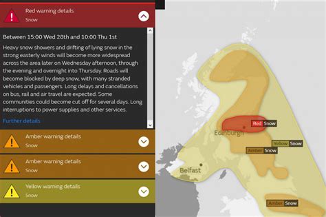 grough — 'Risk to life' as Met Office issues rare red weather warning ...