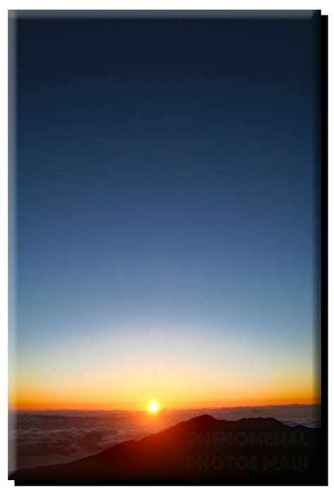 Haleakala Sunrise (Vertical) on Metal – Phenomenal Photos Maui