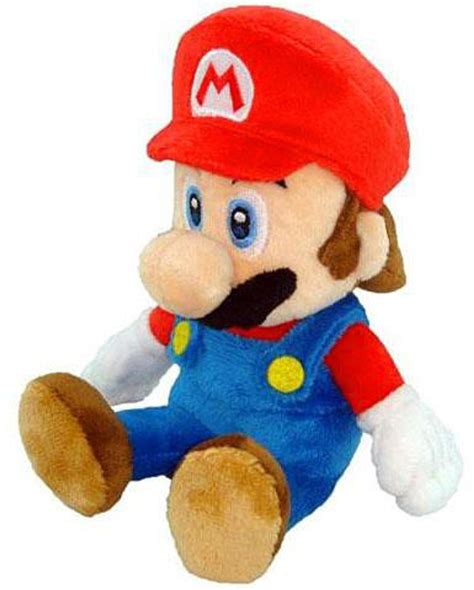 Nintendo New Super Mario Bros Wii Mario 8 Plush Sitting - ToyWiz