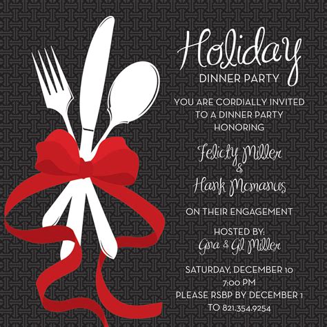 Christmas Dinner Invitations