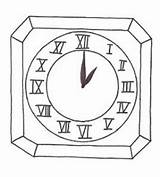 Clock Coloring Pages  Free Printable For Kids sketch template