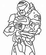 Coloring Page Fortnite  Battle Royale Doom Slayer 2 sketch template