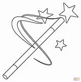 Magic Wand Coloring Pages sketch template