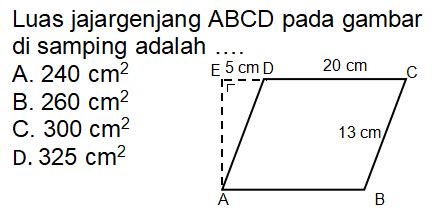 Rumus Keliling dan Luas Jajar Genjang – idschool.net