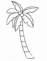 Coconut Tree Coloring Page Free Printable PDF sketch template