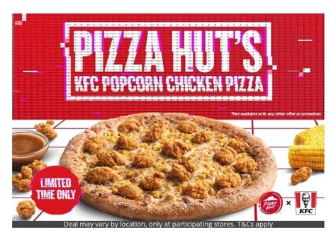 KFC Popcorn Chicken Pizza - Grubbits