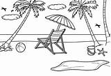 Printable Beach Coloring Pages sketch template