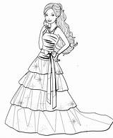 Printable Fashion Dress Coloring Pages sketch template