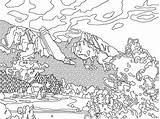 Mountains Coloring Pages  Best For Kids sketch template