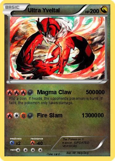 Pokémon Mega Yveltal 33333 33333 - Magma Claw 500000 - My Pokemon Card