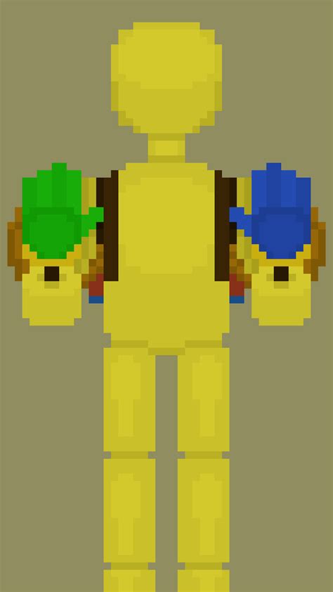 Player with upgraded grabpack hands poppy playtime pixel art