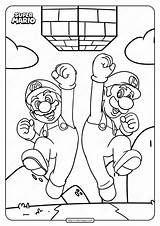 Mario Bros Coloring Sheets  Pages sketch template