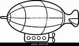 Zeppelin Coloring Page Stock Vector Image & Art  Alamy sketch template