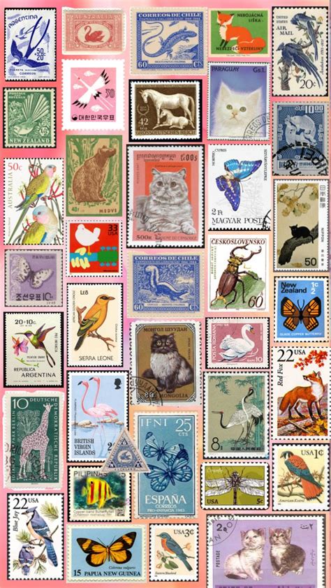 #Stamps #stamp #animals | Postage stamp design, Postage stamp art ...