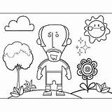Man With Goatee Coloring Page sketch template