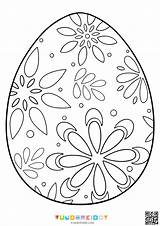 Printable Easter Egg Template And Colouring Page PDF sketch template