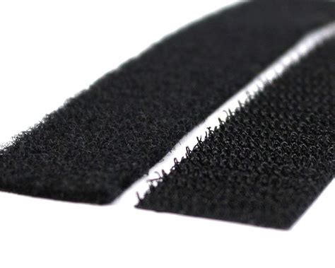 Stylus Hook and Loop Black adhesive backed velcro strips 50mm wide sold by the metre. - Film ...