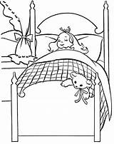 Sleeping For Coloring Pages sketch template