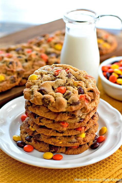 Reese's Peanut Butter Chocolate Chip Cookies - melissassouthernstylekitchen.com