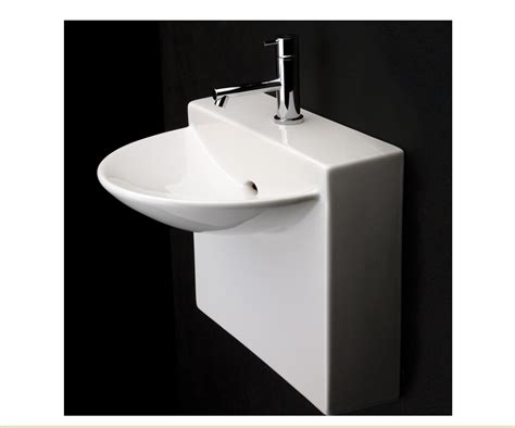 17.75" Lacava Block Wall Mount Sink 4500S - Bathroom Vanities and More