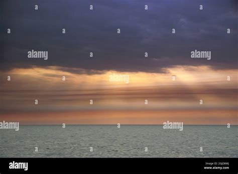 Sunrise on Tybee Island Beach, Georgia, USA Stock Photo - Alamy