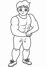 Bodybuilder Printable Template  Free Papercraft Templates sketch template