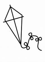 Easy Kite Coloring Page  Free Printable Pages sketch template