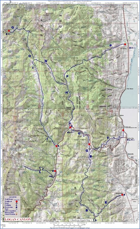 GREAT WESTERN TRAIL MAP UTAH - ToursMaps.com