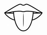 Human Tongue Coloring Page Pages sketch template