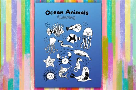 15 Printable Ocean Animal Coloring Pages, Instant Download, Coloring Download, Kids Coloring ...