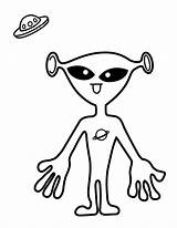 Smiling Alien For Kids Printable Free Coloring Pages  sketch template