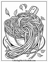 Spaghetti Coloring Pages Free Printable PDFs  Sheets For Kids sketch template