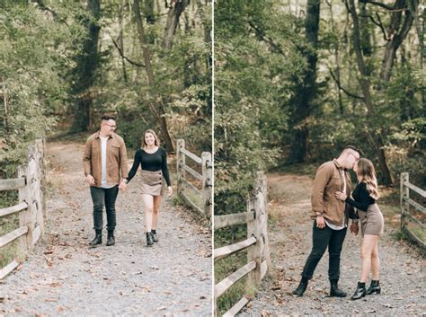 Autumnal Engagement Session in Allaire State Park NJ - Fox & Hare