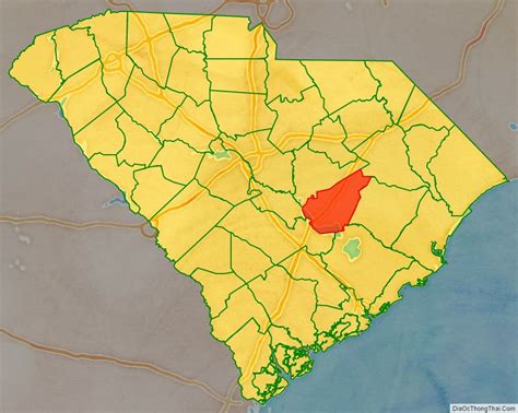 Map of Clarendon County, South Carolina - Địa Ốc Thông Thái