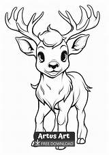 Elk Coloring Page  Free Printable For Kids sketch template
