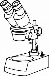 Microscope Coloring Simple Drawing Pages Medicine Printable Work Labels  sketch template