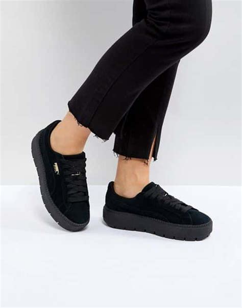 Puma Platform Black Trainers - Shoes