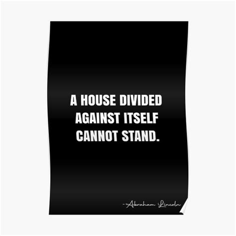 A House Divided Posters | Redbubble