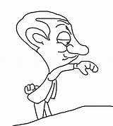 Mr Bean Coloring Pages  Nation sketch template
