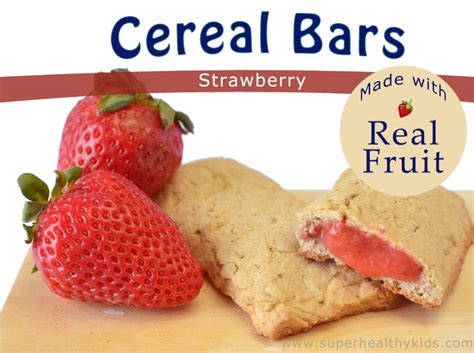 Homemade Strawberry Cereal Bars | Super Healthy Kids