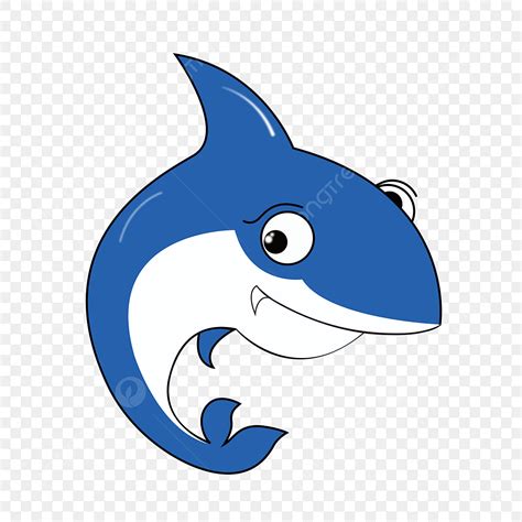 Cute Cartoon Animals Clipart Hd PNG, Cartoon Hand Drawn Cute Marine Animals Blue Shark Cartoon ...