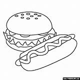Fast Food Online Coloring Pages  Page 1 sketch template