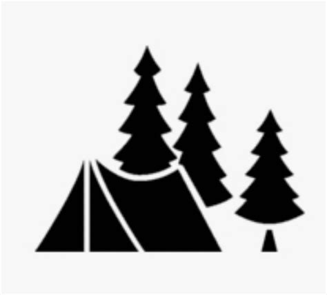 S"more Camping Campsite Outdoor Recreation Tent - Outdoor Camping Tent Silhouette, HD Png ...
