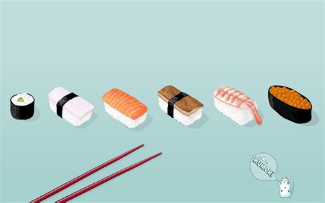 Cute Sushi Wallpapers - Top Free Cute Sushi Backgrounds - WallpaperAccess